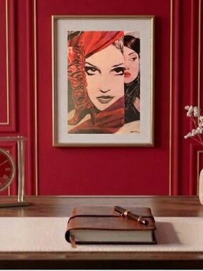 Drawing By Khephra Colored Pencil Illustration Wall Art Print Unframed